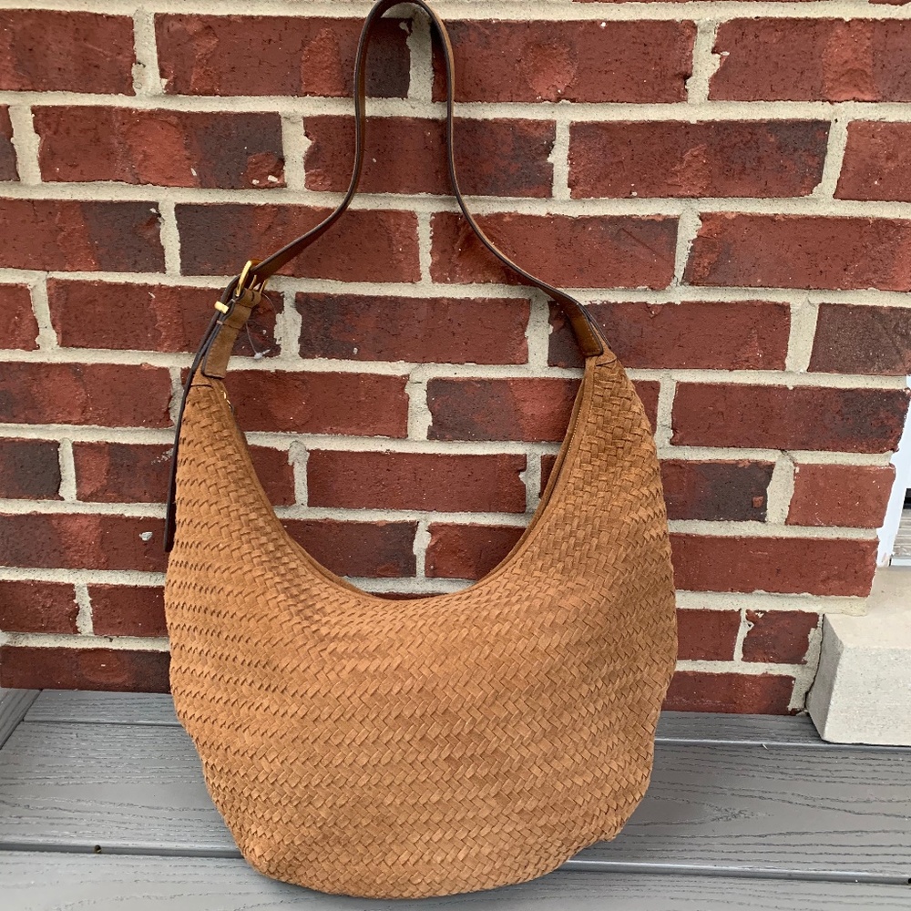 Madewell The Essential Curve Woven Shoulder Bag